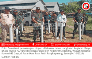Karya Bhakti TNI: BWS Babel Pasang 1.000 Unit Biopori di Pangkalpinang