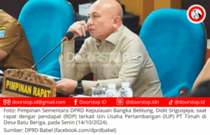 Respon Pernyataan Ketum IKT, Didit Harap PT. Timah Percayakan Sepenuhnya Pada Pansus