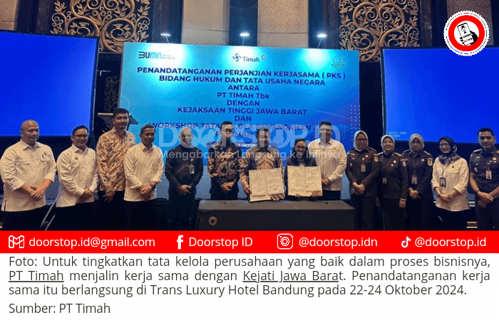 Perkuat Tata Kelola Perusahaan, PT Timah Jalin Kerja Sama dengan Kejati Jawa Barat