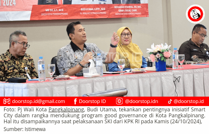 Pj Wali Kota Pangkalpinang Dorong Inisiatif Smart City untuk Wujudkan Pemerintahan yang Efisien