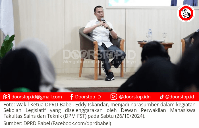 Eddy Iskandar Beri Sekolah Legislatif Pada Ratusan Mahasiswa UBB