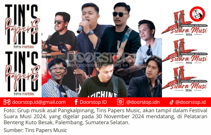 Tins Papers Music Siap “Nge-Jazz” di Festival Suara Musi 2024