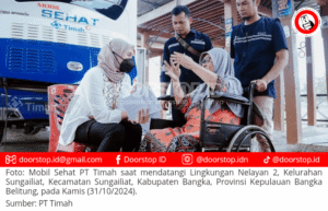 Mobil Sehat PT Timah Beri Layanan Kesehatan Gratis 135 Warga Nelayan 2 Sungailiat