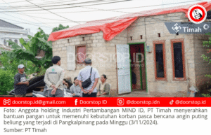 PT Timah Beri Bantuan Korban Angin Puting Beliung di Pangkalpinang