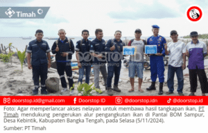 PT Timah Dukung Pengerukan Alur Pengangkutan Ikan di Pantai BOM Baru Sampur untuk Tingkatkan Produktivitas Nelayan