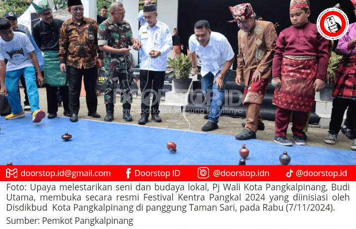 Pj Wali Kota Pangkalpinang Buka Kentra Pangkal Festival 2024, Dukung Pelestarian Seni Tradisional