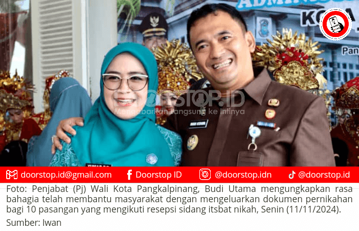 10 Pasangan di Pangkalpinang Resmi Mendapatkan Dokumen Pernikahan pada Sidang Itsbat Nikah