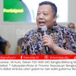 Dekan FSEI IAIN SAS Babel Dr. Iskandar, Pimpin Tim Perumus Debat Publik untuk Pilkada 2024