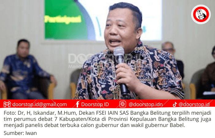 Dekan FSEI IAIN SAS Babel Dr. Iskandar, Pimpin Tim Perumus Debat Publik untuk Pilkada 2024