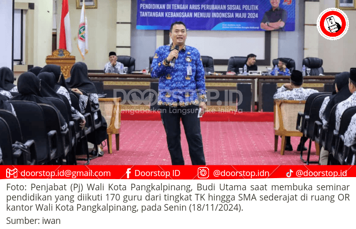 Seminar Pendidikan Hadapi Tantangan Sosial dan Politik, Pj Wali Kota: Guru Adalah Pilar Masa Depan Bangsa