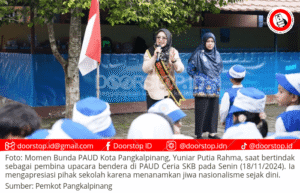 Yuniar Putia Rahma Apresiasi Anak-anak PAUD Ceria, Tanamkan Jiwa Nasionalisme Sejak Dini