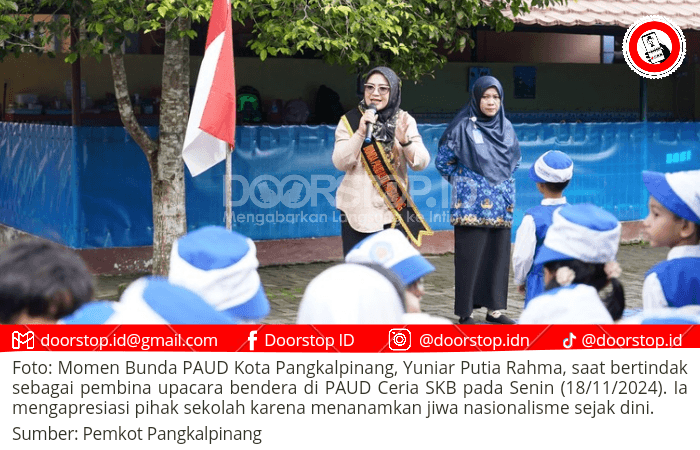 Yuniar Putia Rahma Apresiasi Anak-anak PAUD Ceria, Tanamkan Jiwa Nasionalisme Sejak Dini