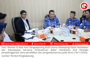 Pemkot Pangkalpinang Bersama Ombudsman Babel Siapkan Perwako Penyelenggaraan Dana Pendidikan