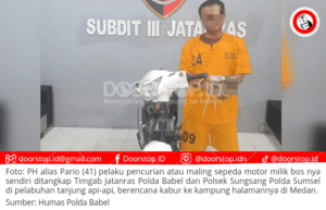 Timgab Tangkap Maling Motor di Pelabuhan Tanjung Api-Api, Coba Kabur ke Medan
