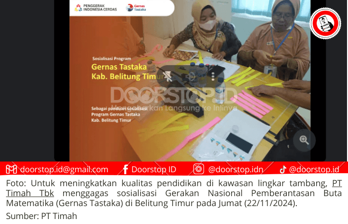 PT Timah Tbk Perkuat Pendidikan di Belitung Timur Lewat Gernas Tastaka