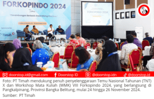 Sukseskan TNT X dan WMK VIII Forkopindo 2024, PT Timah Konsisten Dukung Pengembangan dan Penelitian Sektor Pertambangan
