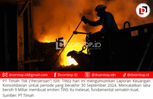 Catatkan Laba Bersih 9M di 2024, Emiten TINS Melesat, Fundamental Keuangan Semakin Kuat