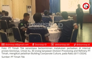 Komitmen Perbaiki Internal Proses Bisnis, 30 Karyawan PT Timah Ikuti Pelatihan Building Corporate Culture