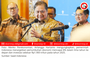 Pemerintah Indonesia Targetkan Pertumbuhan Ekonomi 8% dan Investasi Rp1.900 Triliun pada 2025