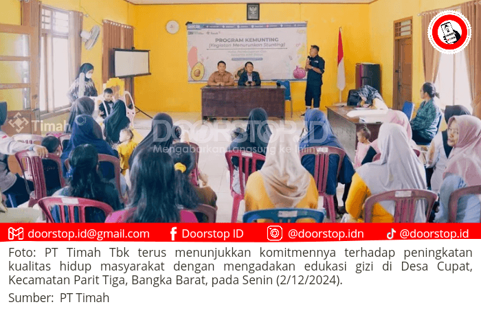 PT Timah dan AIMI Babel Bersinergi Atasi Stunting di Desa Cupat: Edukasi Gizi sebagai Solusi