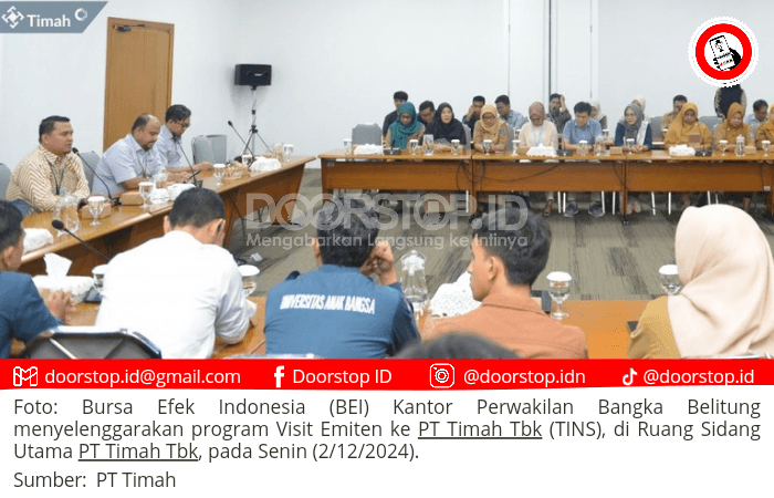 TINS Terima Galery Investasi dan Visit Emiten BEI Kantor Perwakilan Babel