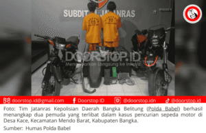 Dua Pemuda Ditangkap usai Curi Motor, Hasil Penjualan untuk Narkoba