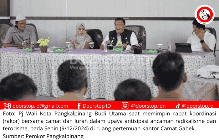 Pj Wali Kota Pangkalpinang Ajak Camat dan Lurah Perkuat Komitmen Cegah Radikalisme