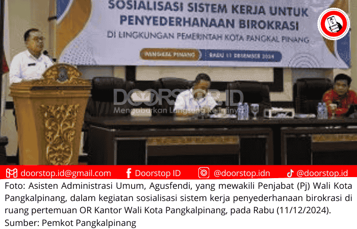 Pemkot Pangkalpinang Dorong Transformasi Manajemen ASN, Terapkan Sistem Kerja Digital pada 2025