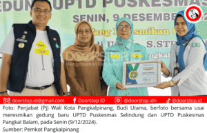Pj Wali Kota Pangkalpinang Resmikan Dua Gedung UPTD Puskesmas, Dorong Pelayanan Ramah dan Berkualitas