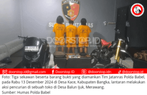 Tim Jatanras Polda Babel Bekuk Tiga Sekawan Pencuri Toko