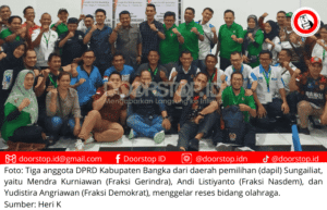 Tiga Anggota DPRD Bangka Gelar Reses, Bahas Peningkatan Olahraga Kabupaten Bangka