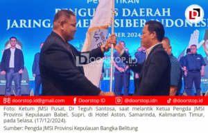 Lantik 4 Pengda di Samarinda, Ketum JMSI Pusat: Semoga Bisa Memaksimalkan Kinerja di Masing-Masing Daerah