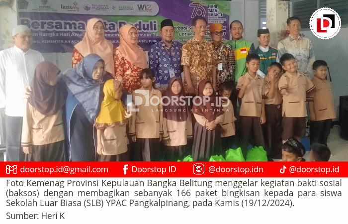 Kemenag Babel Peduli: Gelar Baksos untuk Anak Disabilitas di SLB YPAC Pangkalpinang