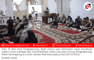 Pj Wali Kota Pangkalpinang Pimpin Rakor Penambahan Nama Ruas Jalan