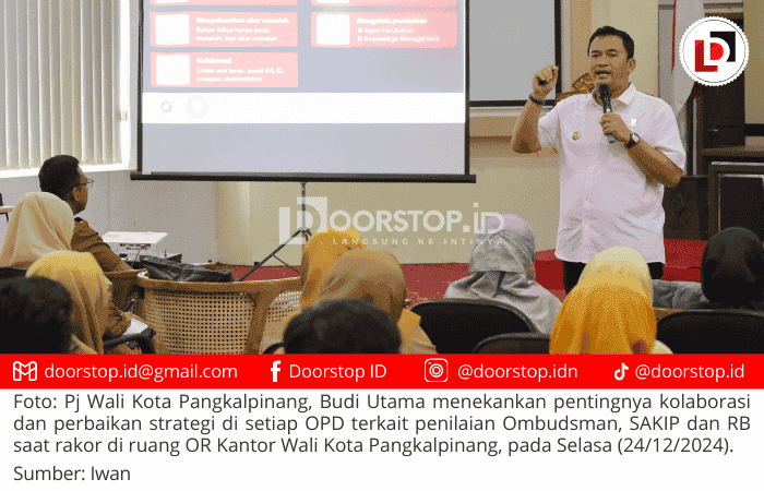 Pj Wali Kota Pangkalpinang Targetkan Perbaikan Drastis pada Penilaian Ombudsman, SAKIP, dan RB 2025