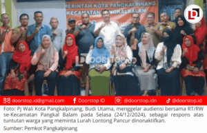 Pj Wali Kota Pangkalpinang Audiensi dengan RT/RW Pangkal Balam, Bahas Tuntutan Warga