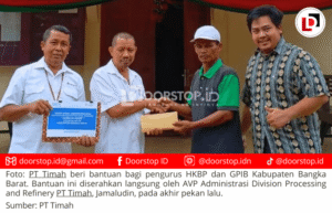 Jelang Nataru, PT Timah Serahkan Bantuan ke Dua Gereja di Bangka Barat