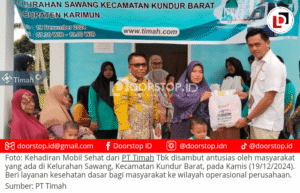 Mobil Sehat PT Timah Disambut Antusias Warga Sawang Kundur Barat