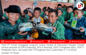 PT Timah Gencarkan Program Makan Bergizi Gratis di Bangka Tengah, Sasar Sejumlah Sekolah