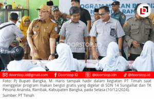 Dukung Generasi Emas 2045, PT Timah Gelar Program Makan Bergizi Gratis di Kabupaten Bangka
