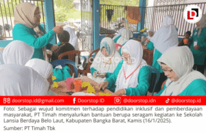 Dukung Pendidikan Inklusif, PT Timah Salurkan Bantuan Seragam ke Sekolah Lansia Berdaya Belo Laut