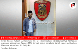 Kecewa Dengan Putusan MA, Kuasa Hukum Armansyah: Penegakan Hukum di Indonesia Masih Tajam ke Bawah, Tumpul ke Atas?