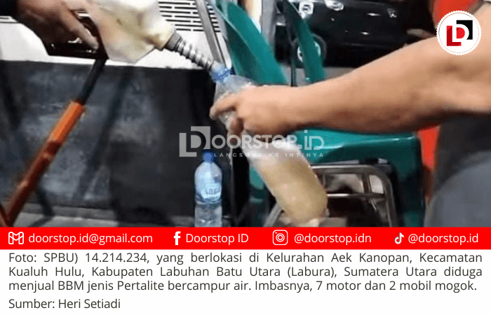 Waduh… SPBU 14.214.234 Aek Kanopan Jual Pertalite Bercampur Air? 9 Kendaraan Rusak, Konsumen Tuntut Ganti Rugi