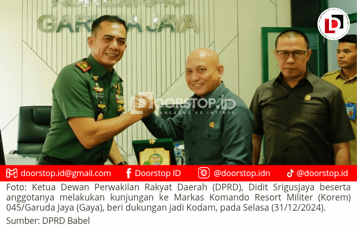 DPRD Babel Dukung Korem 045/Gaya Naik Status Jadi Kodam