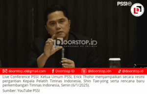 Breaking News: Ketua Umum PSSI Erick Thohir Umumkan Pergantian Pelatih Timnas Indonesia