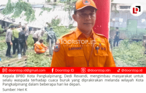Cuaca Buruk Masih Mengancam, BPBD Kota Pangkalpinang Siaga Hadapi Potensi Bencana