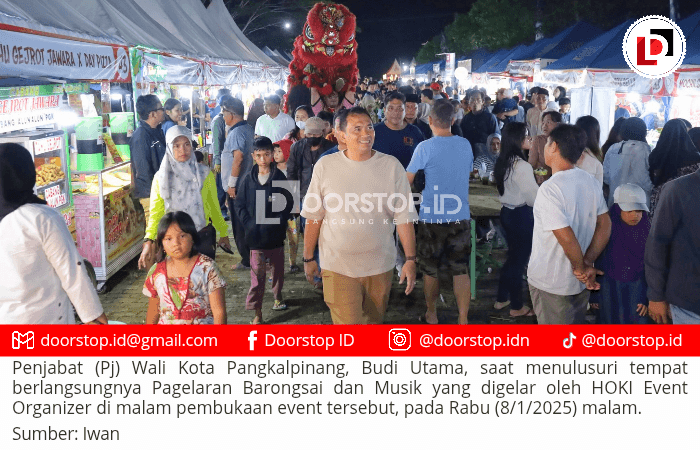 Pj Wali Kota Pangkalpinang Apresiasi HOKI EO, Buka Pagelaran Seni dan Musik, ”Tahun Baru, Rejeki Baru”, Dorong Ekonomi UMKM