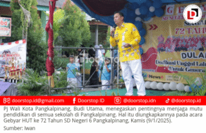 Pj Wali Kota Pangkalpinang: Semua Sekolah Bermutu, Kualitas Guru Jadi Kunci Utama