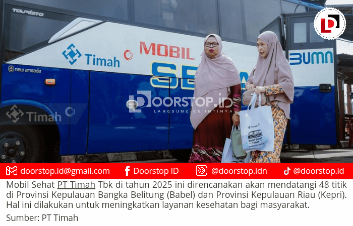Mobil Sehat PT Timah Bakal Datangi 48 Titik di Babel dan Kepri