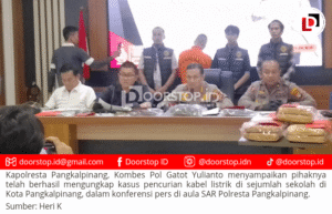 Polresta Pangkalpinang Ungkap Kasus Pencurian Kabel Listrik di Sejumlah Sekolah, Satu Pelaku Diamankan